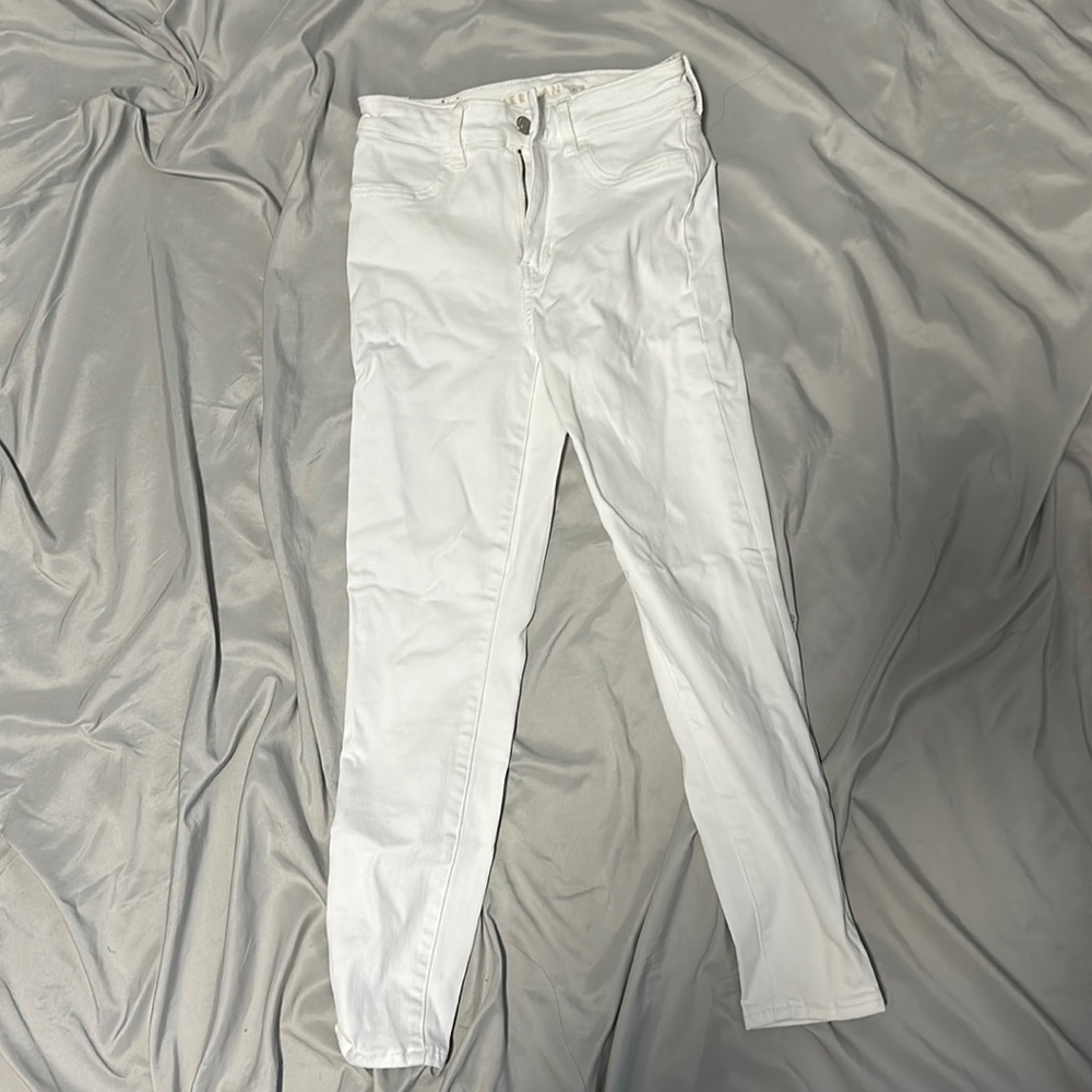 American Eagle White Skinny Jeans 2 xshort